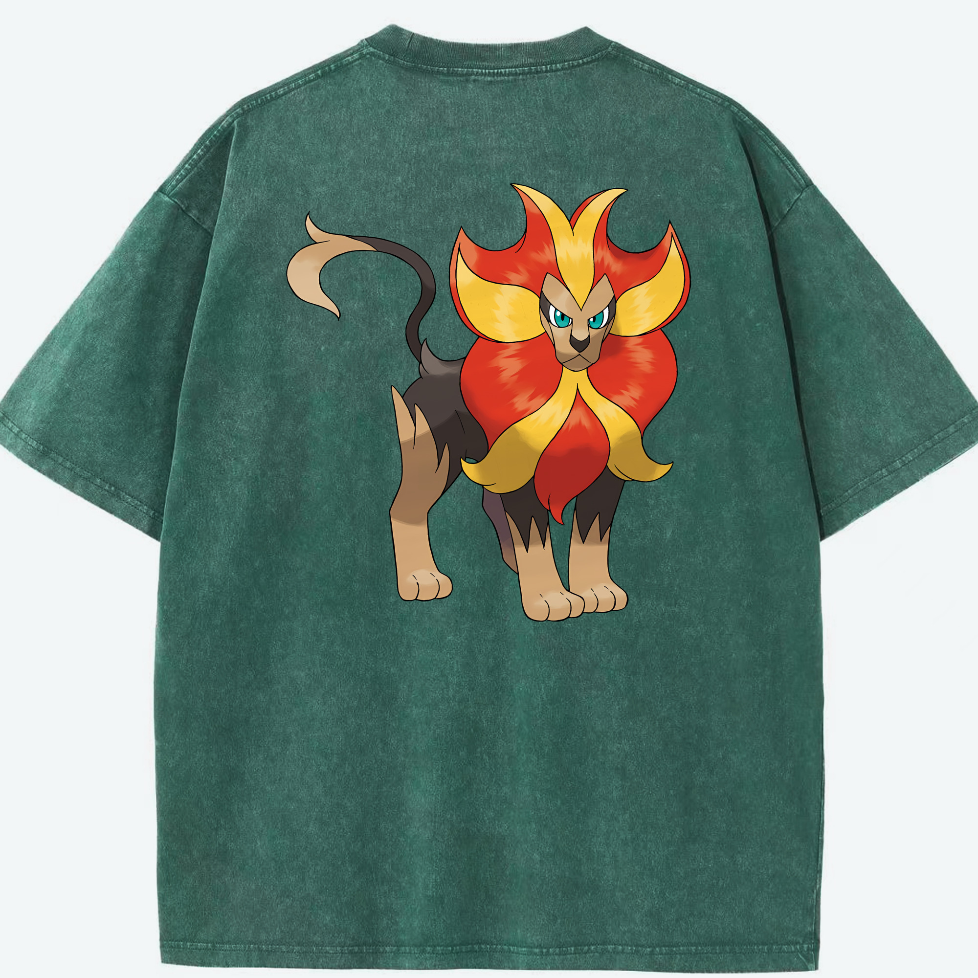（画像用） ポケットモンスター Pokémon 綿100% ヴィンテージ風 半袖Tシャツ（背面プリント）